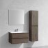 База под раковину Luka 800 подвесная, 2 выкатных ящика soft-close, R.Oak