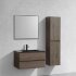 База под раковину Luka 800 подвесная, 2 выкатных ящика soft-close, R.Oak