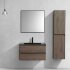 База под раковину Luka 800 подвесная, 2 выкатных ящика soft-close, R.Oak