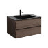 База под раковину Luka 800 подвесная, 2 выкатных ящика soft-close, R.Oak