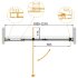 Душевая дверь CEZARES VARIANTE-B-1-110/120-C-Cr