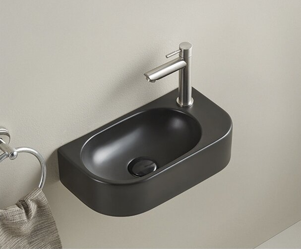 Раковина Gid Bm9274L 62204L подвесная черная матовая 40x21.5x12 Раковина Gid Bm9274L 62204L подвесная черная матовая 40x21.5x12