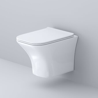 Унитаз подвесной Grossman Galaxy GR-4476S Безободковый с тонкой крышкой, 1 место Унитаз подвесной Grossman Galaxy GR-4476S Безободковый с тонкой крышкой, 1 место