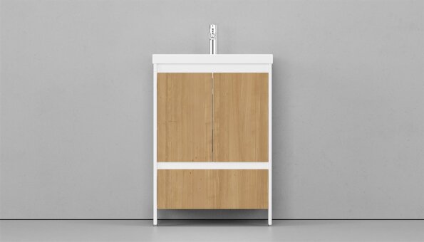 Тумба напольная VELVEX Klaufs 60.2D.1Y-617.216 с раковиной Cersanit COMO 60