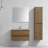 База под раковину Luka 800 подвесная, 2 выкатных ящика soft-close, T.Oak