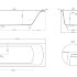Ванна каменная встраиваемая матовая 180x80 Salini CASCATA 104223MRF окрашена по RAL